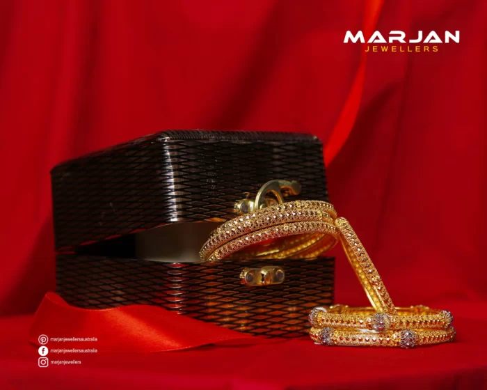 6 Pcs of Exquisite Gold Bangles | 75g - Image 1
